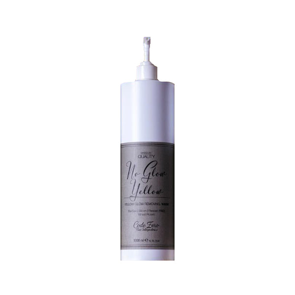 a bottle of code zero anti yellow hair shampoo 1000ml