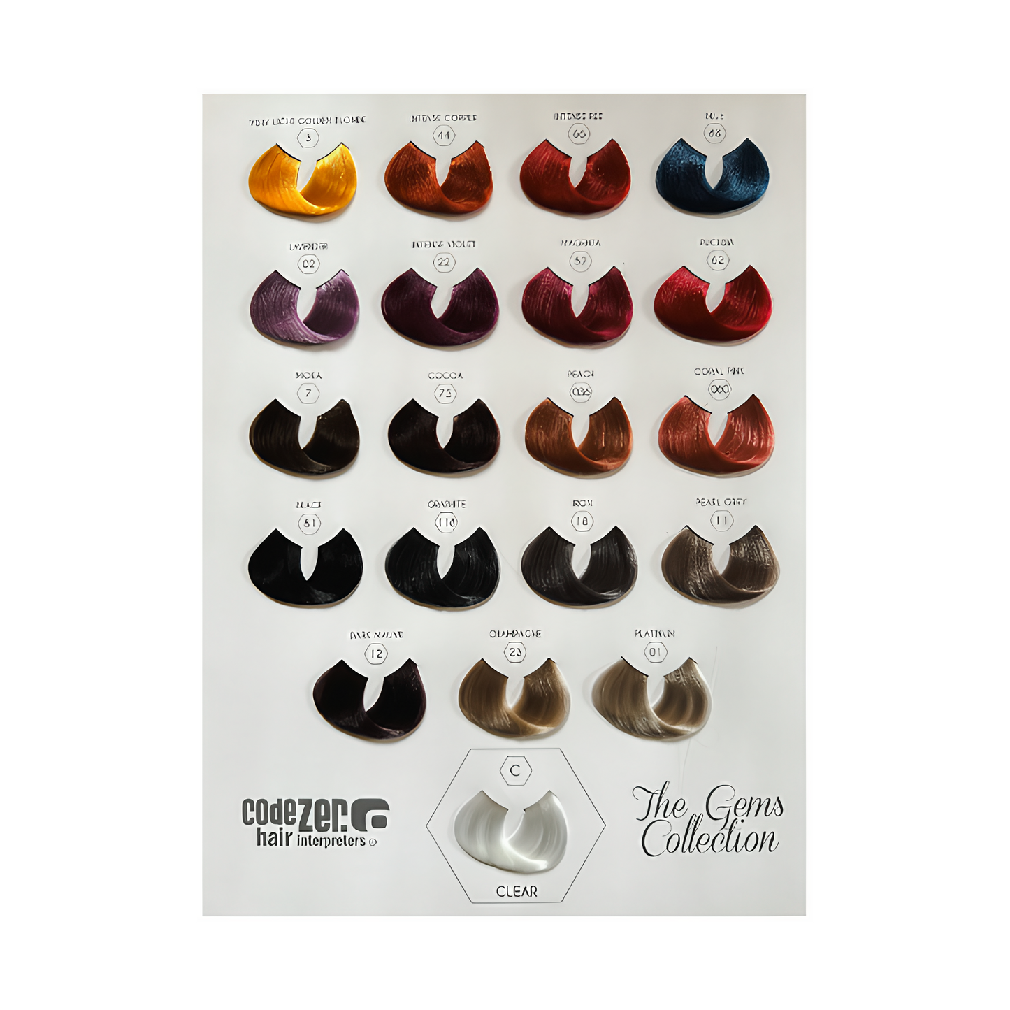Gems Colors Chart