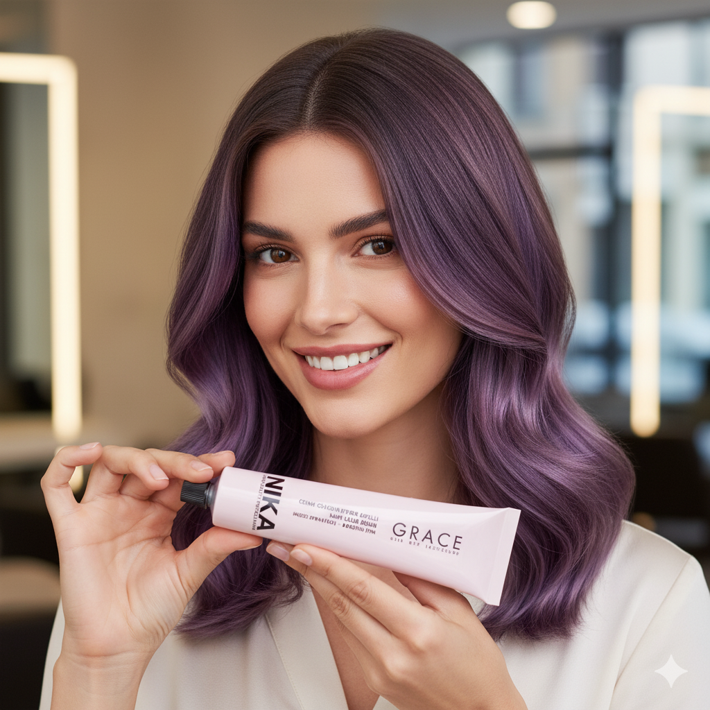 Grace 5.22 Brun Clair Violet Profond