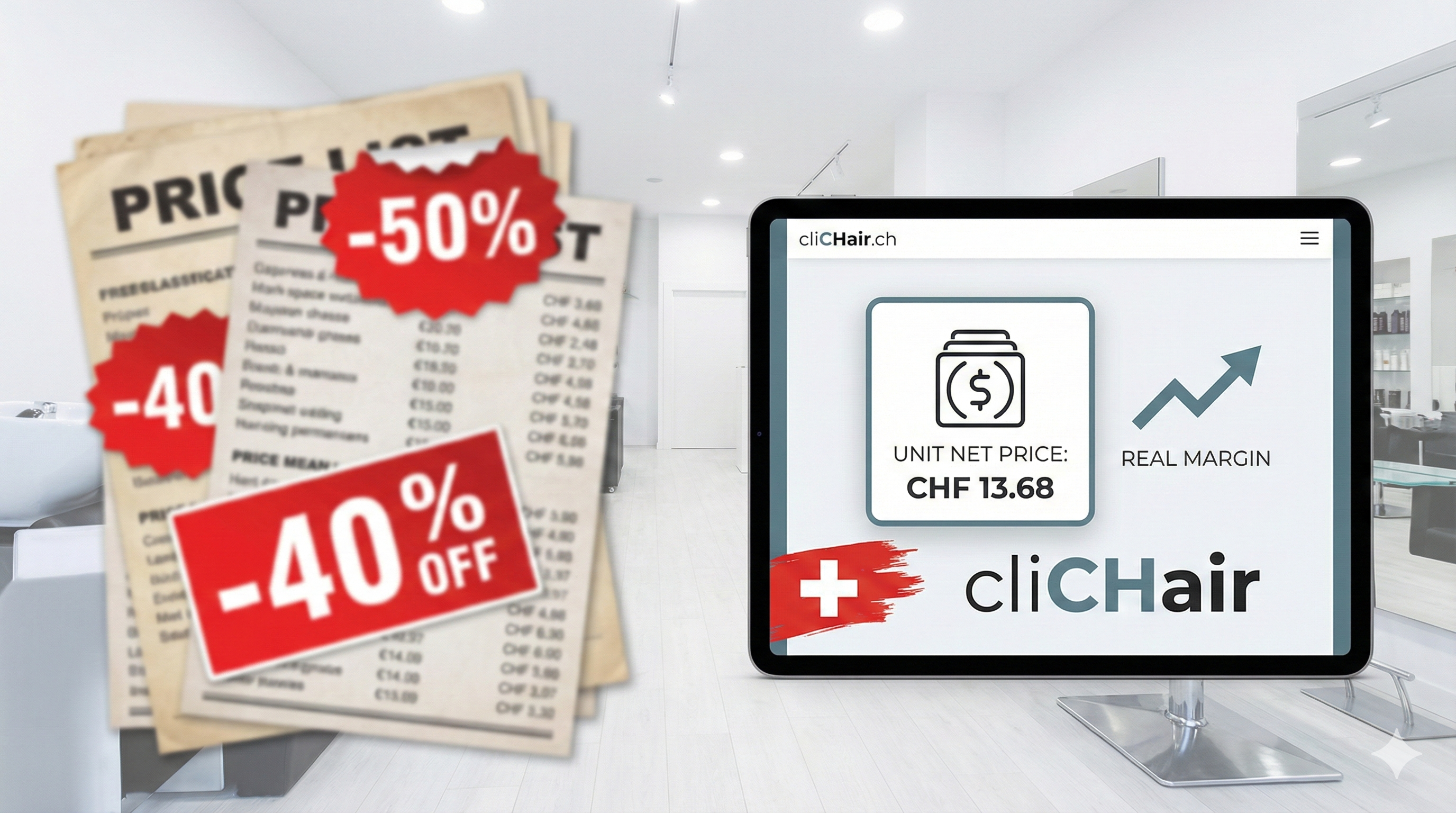 Why cliCHair doesn't promise 50% off (and why that is your advantage)
