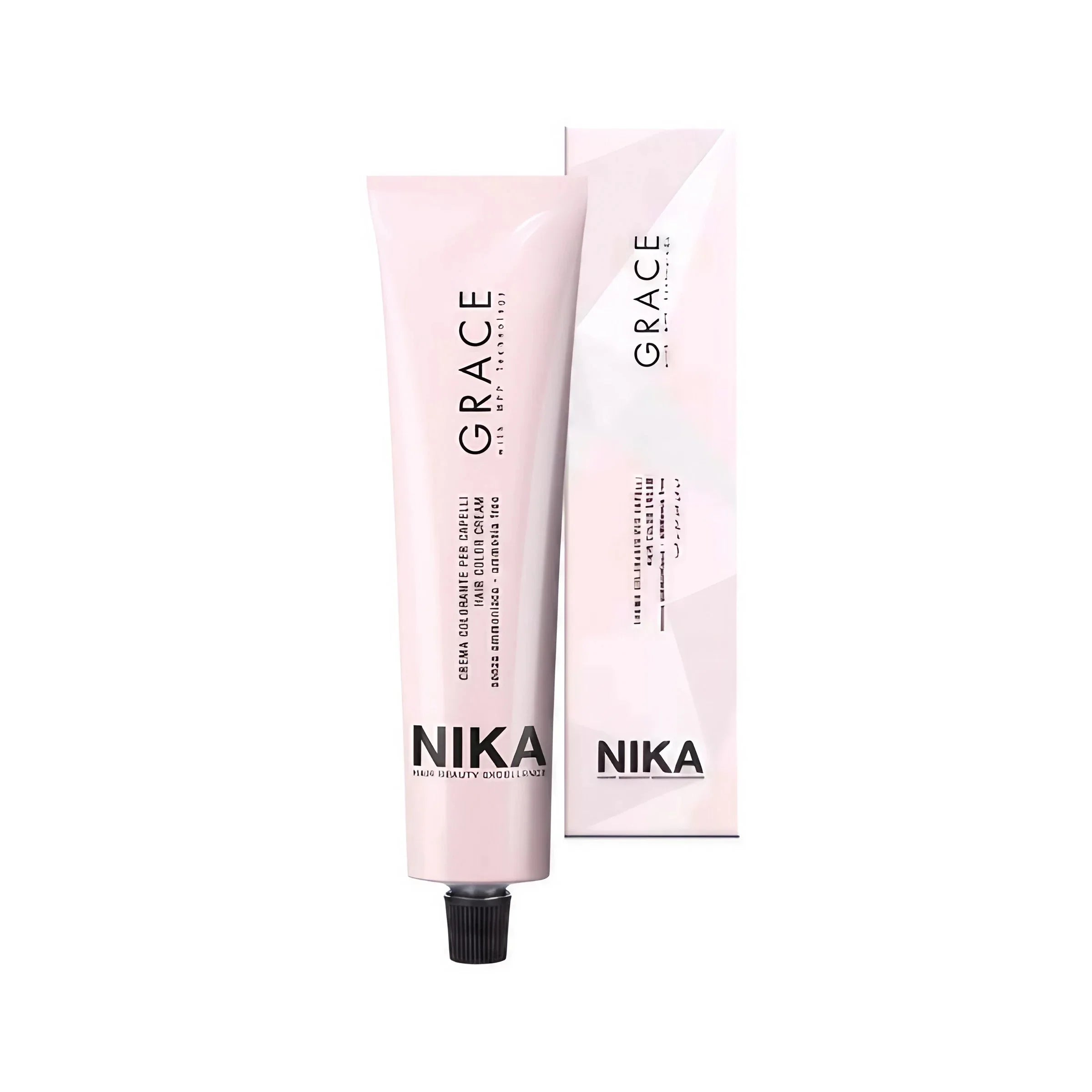 NIKA Grace Haarfarbe Creme rosa Tube mit Verpackung, professionelle Haarpflege