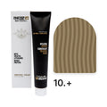 Vibrant Color 10.+ Intense Ultra Light Blond: tube and box with the hair colour from the official colour chart, indicative colour