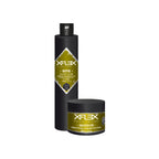 Two XFlex hair products on a white background