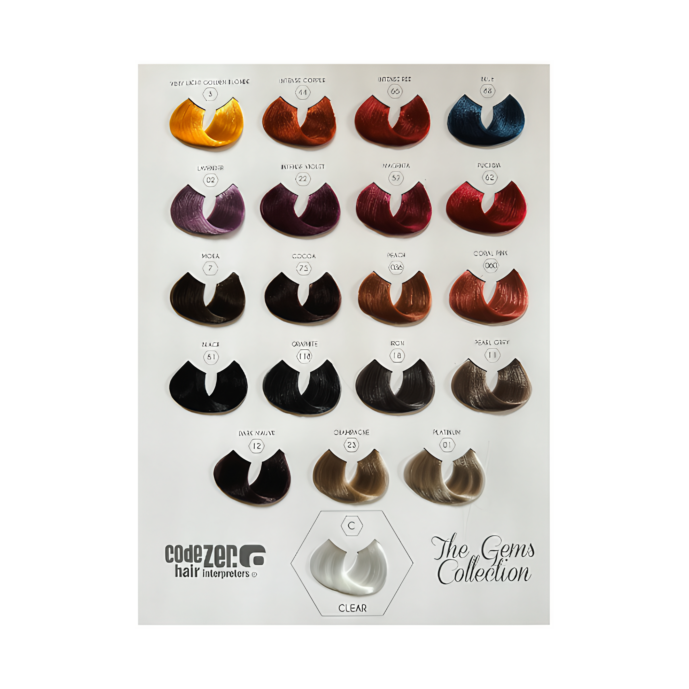 Gems Colors Chart
