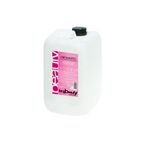 A large white plastic bottle with a black cap and pink label, labeled 'Sweet Almonds Shampoo' by Edelstein.