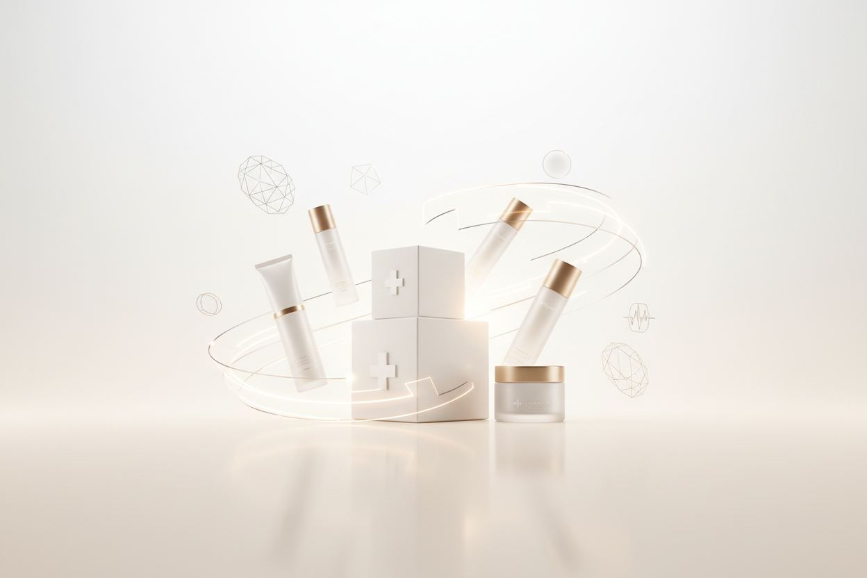 Fast Swiss logistics and dedicated AI advice for product selection. (fondo chiaro sfumato gradiente)